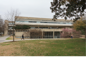 Photograph of UTK Architecture building exterior. 